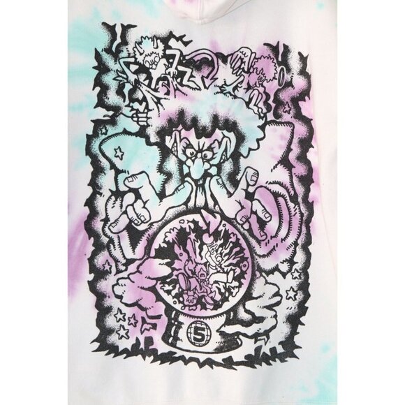 Channel 5 Unisex Large Multi-Color Pullover Hoodie Sweater Tie-Dye 2022 Shirt - Picture 6 of 8